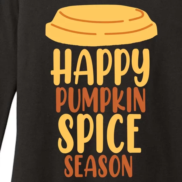 Happy Pumpkin Spice Season Coffee Lover Womens CVC Long Sleeve Shirt