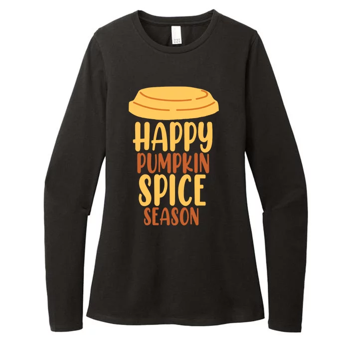 Happy Pumpkin Spice Season Coffee Lover Womens CVC Long Sleeve Shirt