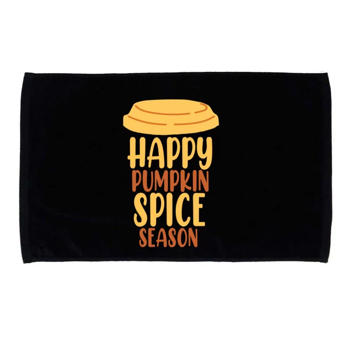 Happy Pumpkin Spice Season Coffee Lover Microfiber Hand Towel