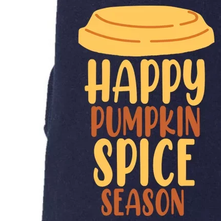 Happy Pumpkin Spice Season Coffee Lover Doggie 3-End Fleece Hoodie