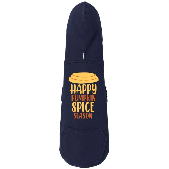 Happy Pumpkin Spice Season Coffee Lover Doggie 3-End Fleece Hoodie