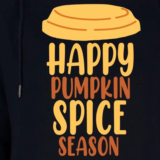 Happy Pumpkin Spice Season Coffee Lover Womens Funnel Neck Pullover Hood