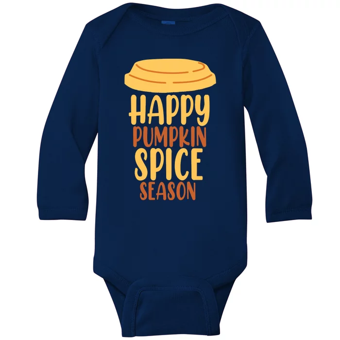 Happy Pumpkin Spice Season Coffee Lover Baby Long Sleeve Bodysuit