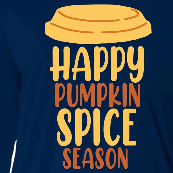 Happy Pumpkin Spice Season Coffee Lover Cooling Performance Long Sleeve Crew