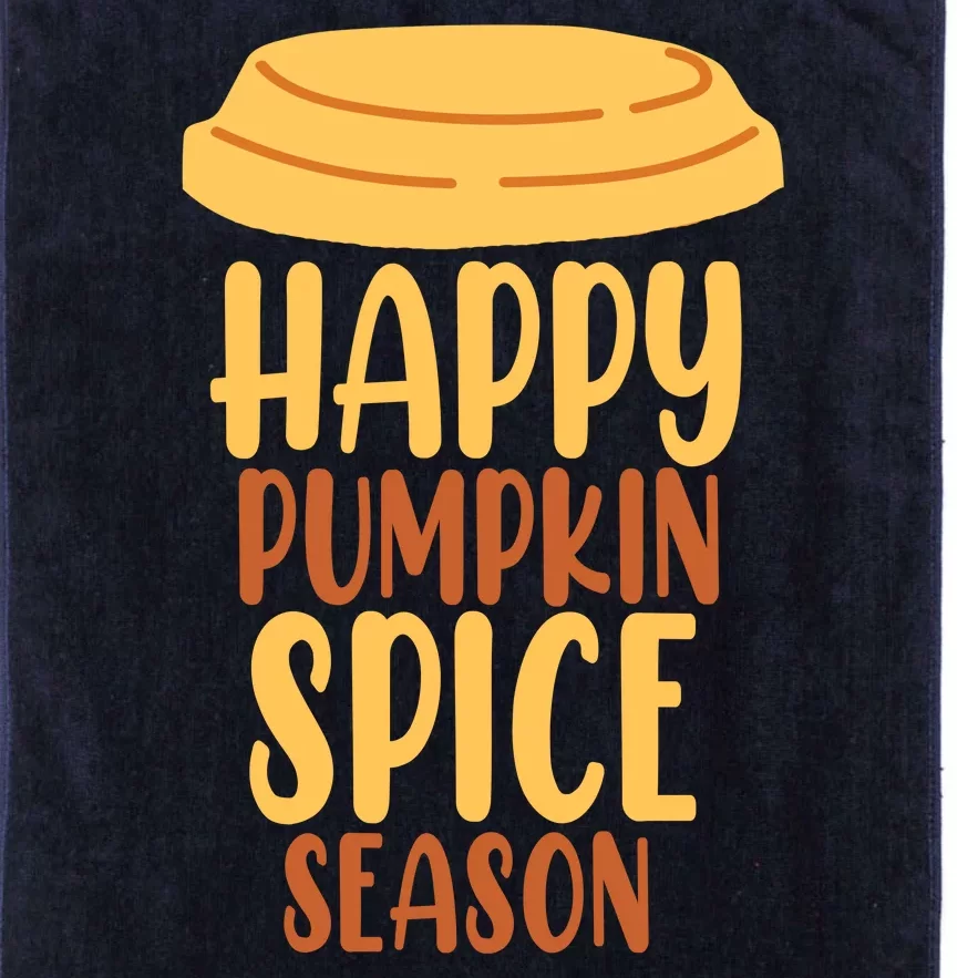 Happy Pumpkin Spice Season Coffee Lover Platinum Collection Golf Towel