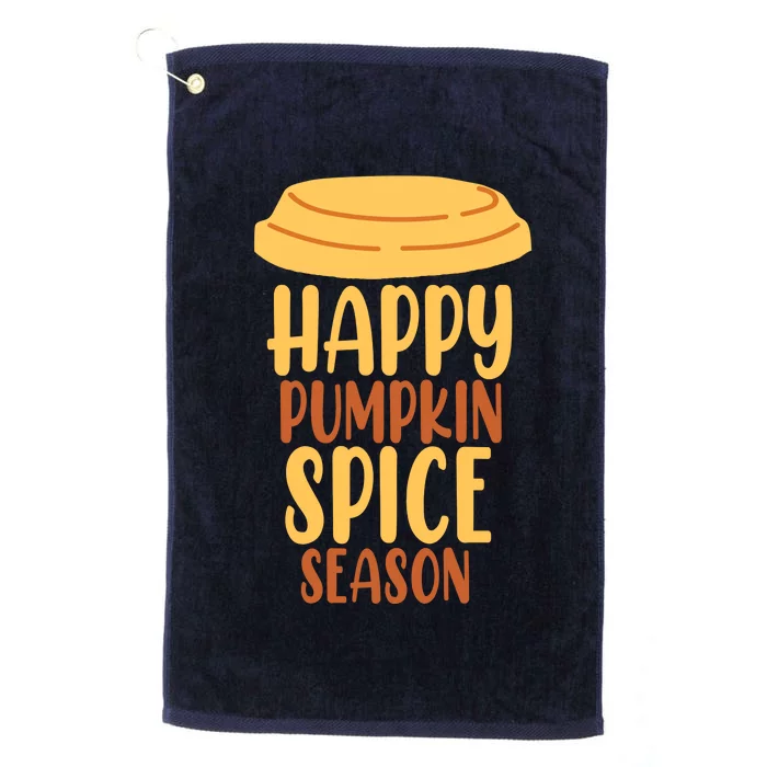 Happy Pumpkin Spice Season Coffee Lover Platinum Collection Golf Towel