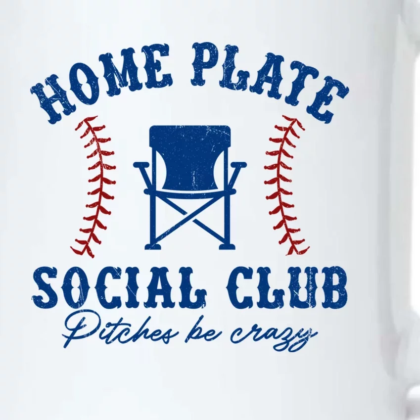 Home Plate Social Club Pitches Be Crazy Baseball Gift Black Color Changing Mug