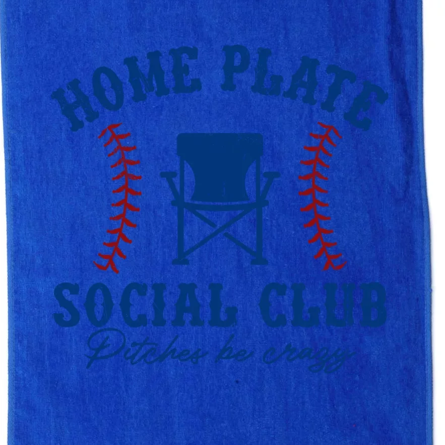 Home Plate Social Club Pitches Be Crazy Baseball Gift Platinum Collection Golf Towel