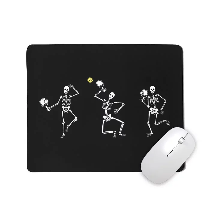 Halloween Pickleball Skeleton Mousepad