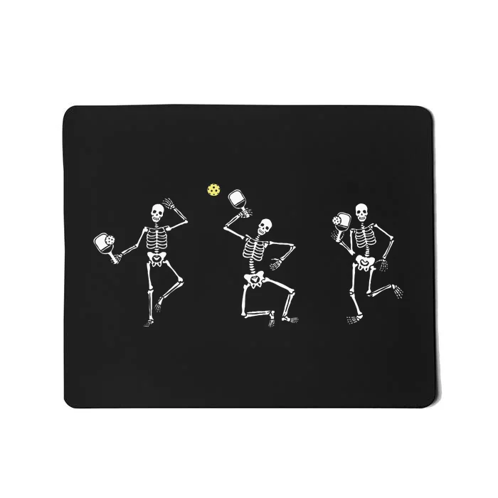 Halloween Pickleball Skeleton Mousepad