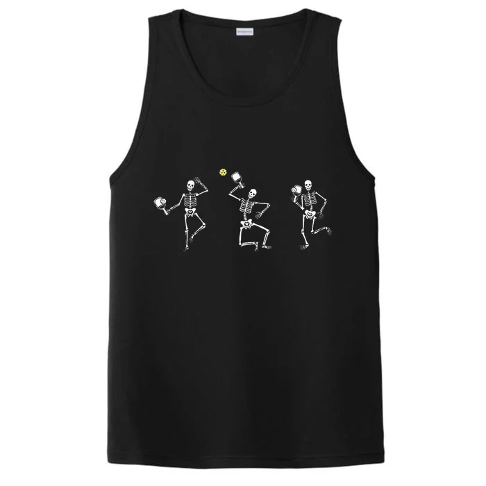 Halloween Pickleball Skeleton Performance Tank