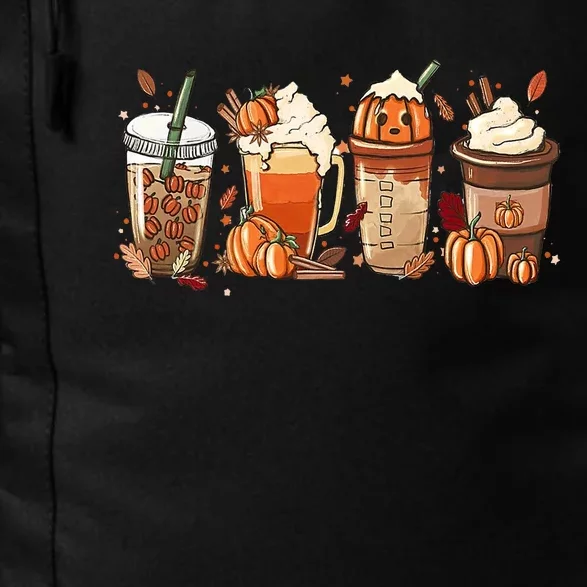 Halloween Pumpkin Spice Coffee Lover Daily Commute Backpack