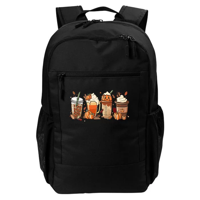 Halloween Pumpkin Spice Coffee Lover Daily Commute Backpack