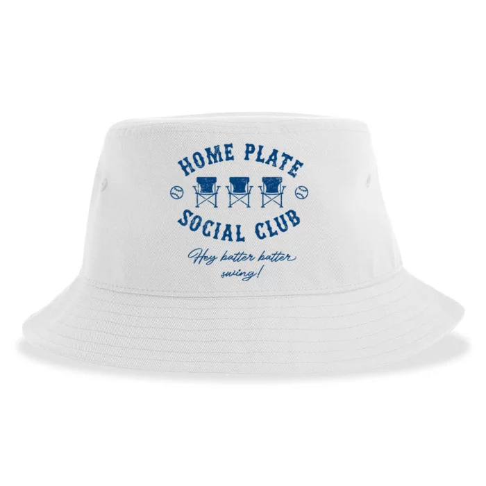 Home Plate Social Club Hey Batter Batter Swing Baseball Sustainable Bucket Hat