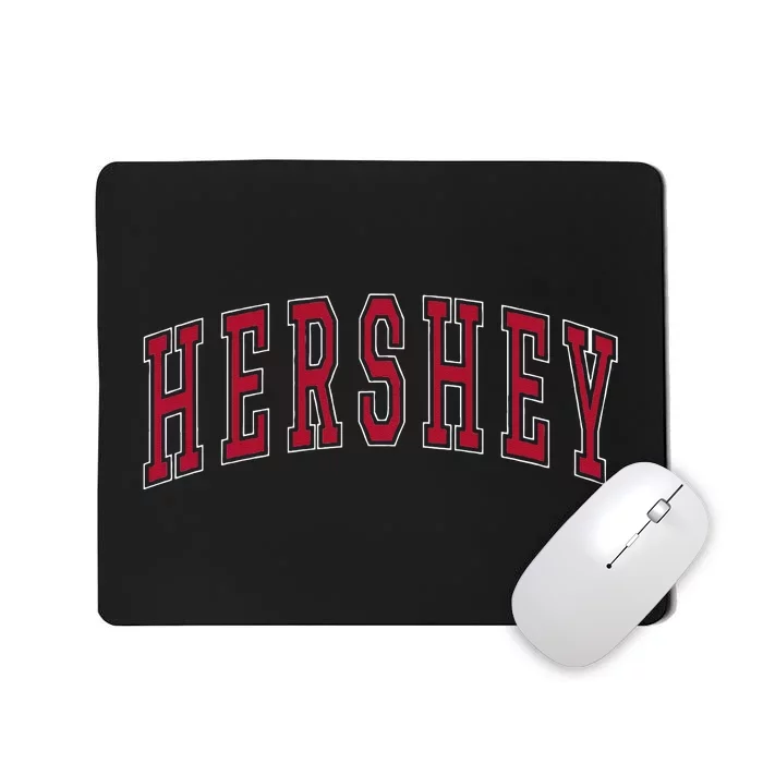 Hershey Pennsylvania Souvenir College Style Red Text Mousepad