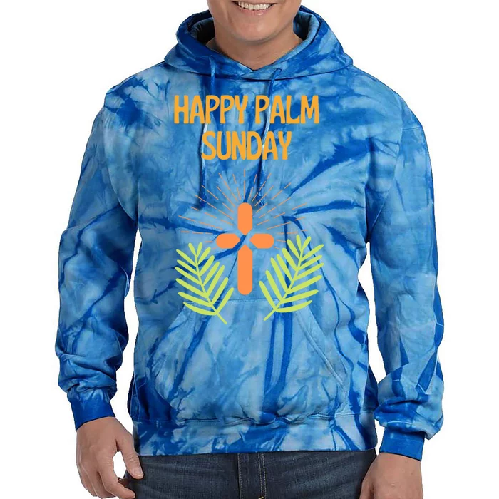 Happy Palm Sunday Christian Easter Gift Tie Dye Hoodie