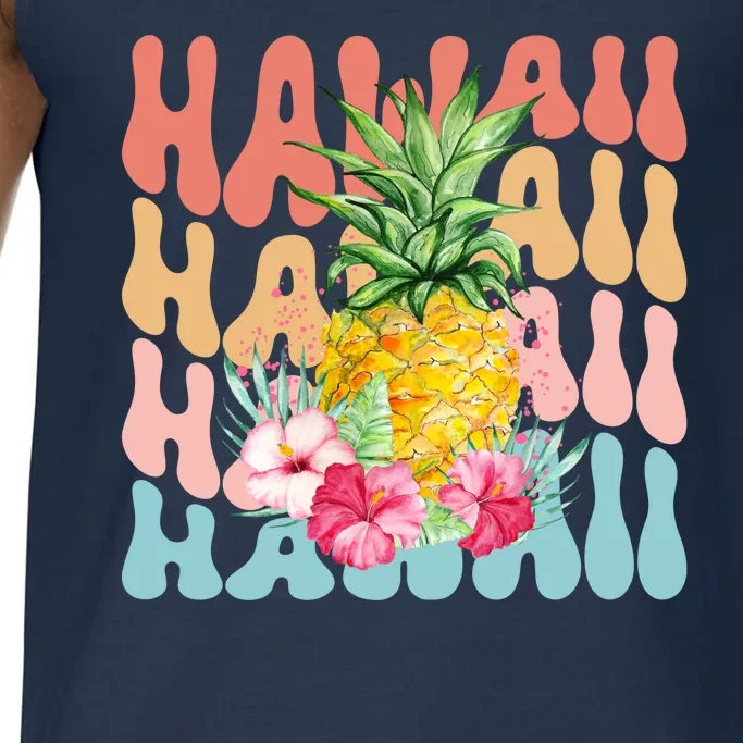 Hawaii Pineapple Summer Groovy Retro Comfort Colors® Tank Top