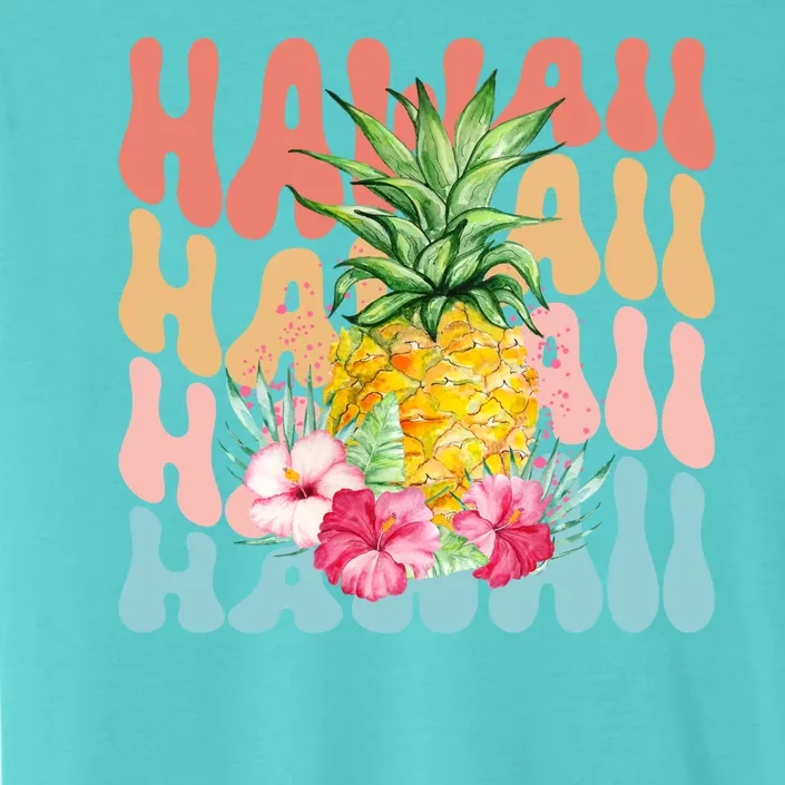 Hawaii Pineapple Summer Groovy Retro ChromaSoft Performance T-Shirt