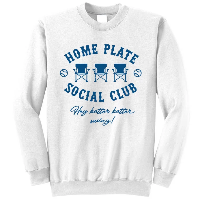 Home Plate Social Club Hey Batter Batter Swing Baseball Sweatshirt