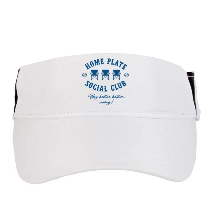 Home Plate Social Club Hey Batter Batter Swing Baseball Adult Drive Performance Visor