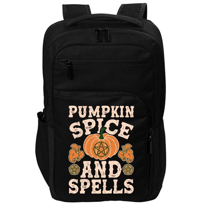 Halloween Pumpkin Spice And Spells Impact Tech Backpack