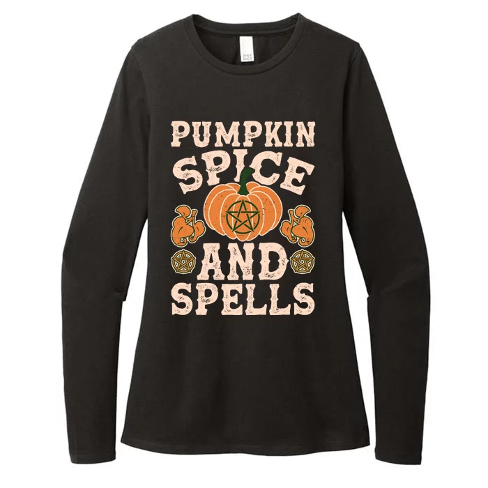 Halloween Pumpkin Spice And Spells Womens CVC Long Sleeve Shirt