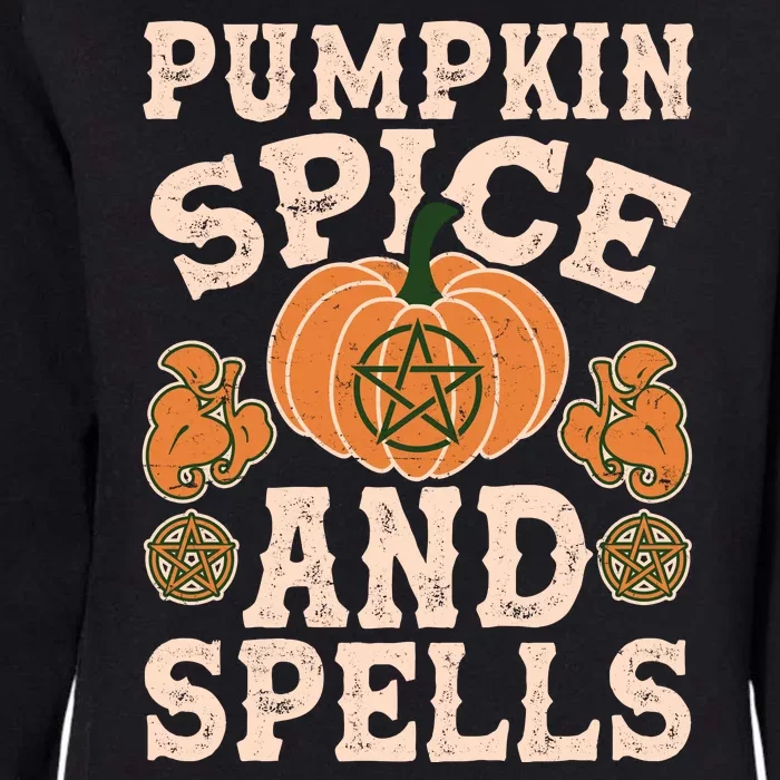 Halloween Pumpkin Spice And Spells Womens California Wash Sweatshirt