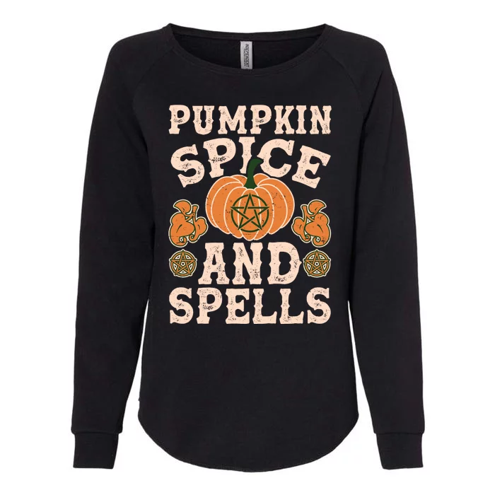 Halloween Pumpkin Spice And Spells Womens California Wash Sweatshirt