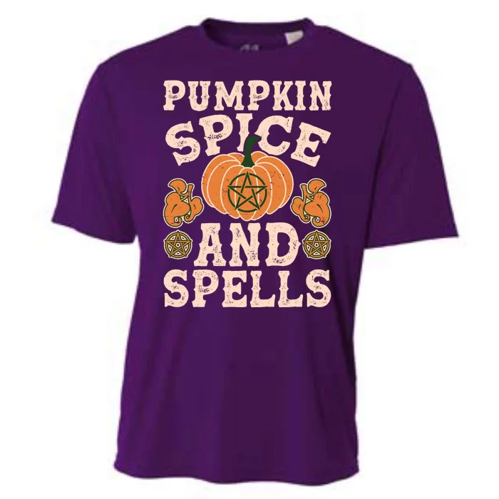 Halloween Pumpkin Spice And Spells Cooling Performance Crew T-Shirt