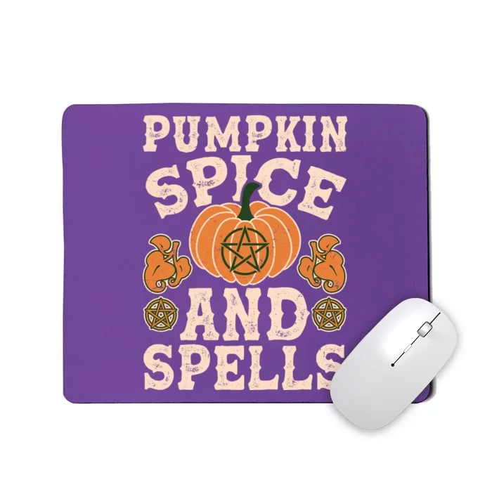 Halloween Pumpkin Spice And Spells Mousepad