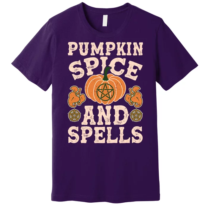 Halloween Pumpkin Spice And Spells Premium T-Shirt