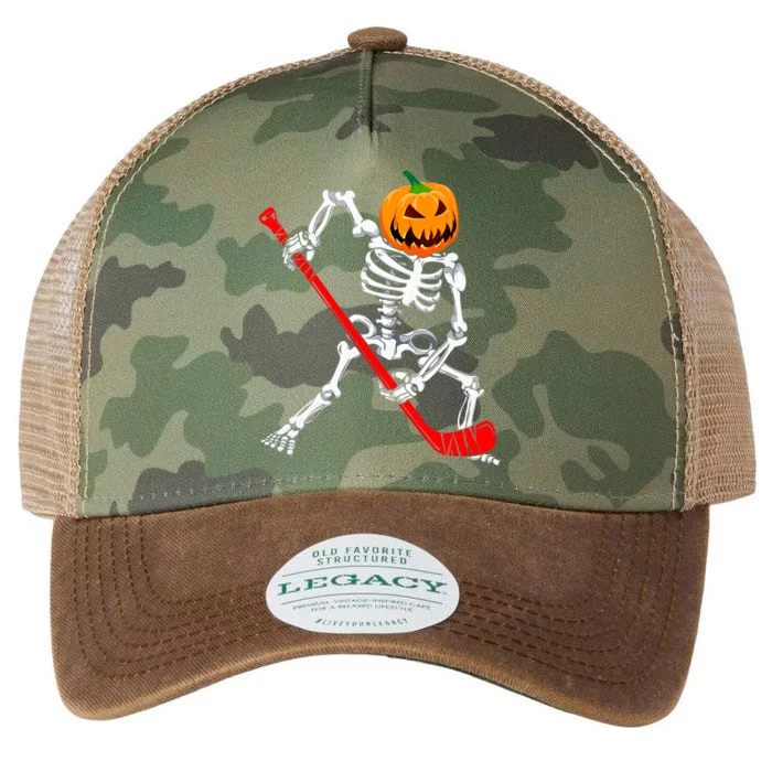 Hockey Player Skeleton Halloween Pumkin Costume For Boy Legacy Tie Dye Trucker Hat