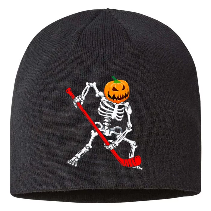 Hockey Player Skeleton Halloween Pumkin Costume For Boy 8 1/2in Sustainable Knit Beanie