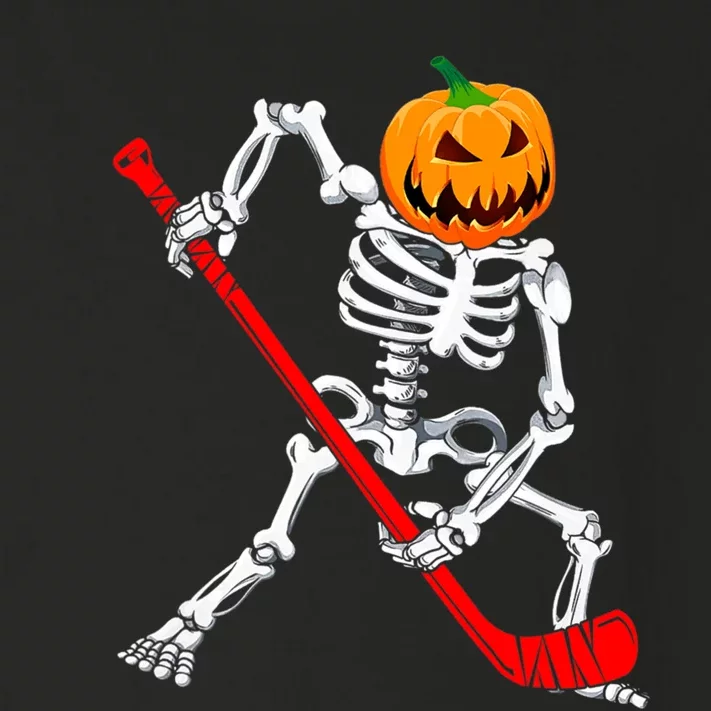 Hockey Player Skeleton Halloween Pumkin Costume For Boy Toddler Long Sleeve Shirt