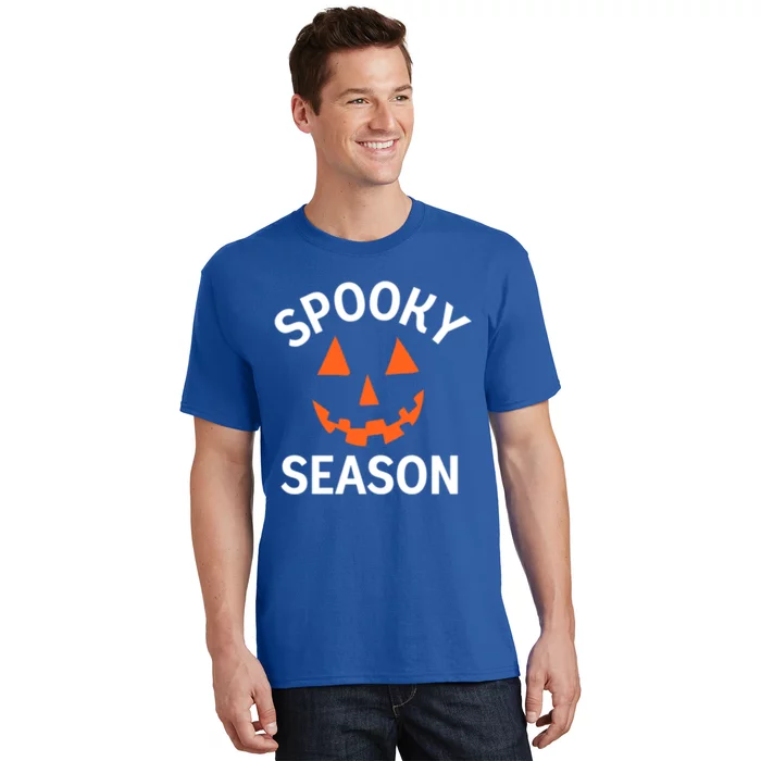 Halloween Pumpkin SpookySeason Design Funny Gift T-Shirt