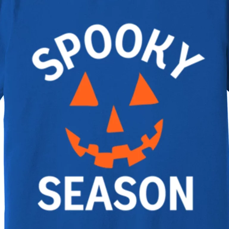 Halloween Pumpkin SpookySeason Design Funny Gift Premium T-Shirt