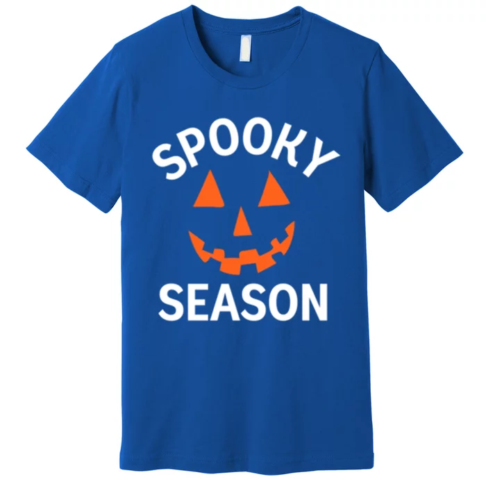 Halloween Pumpkin SpookySeason Design Funny Gift Premium T-Shirt