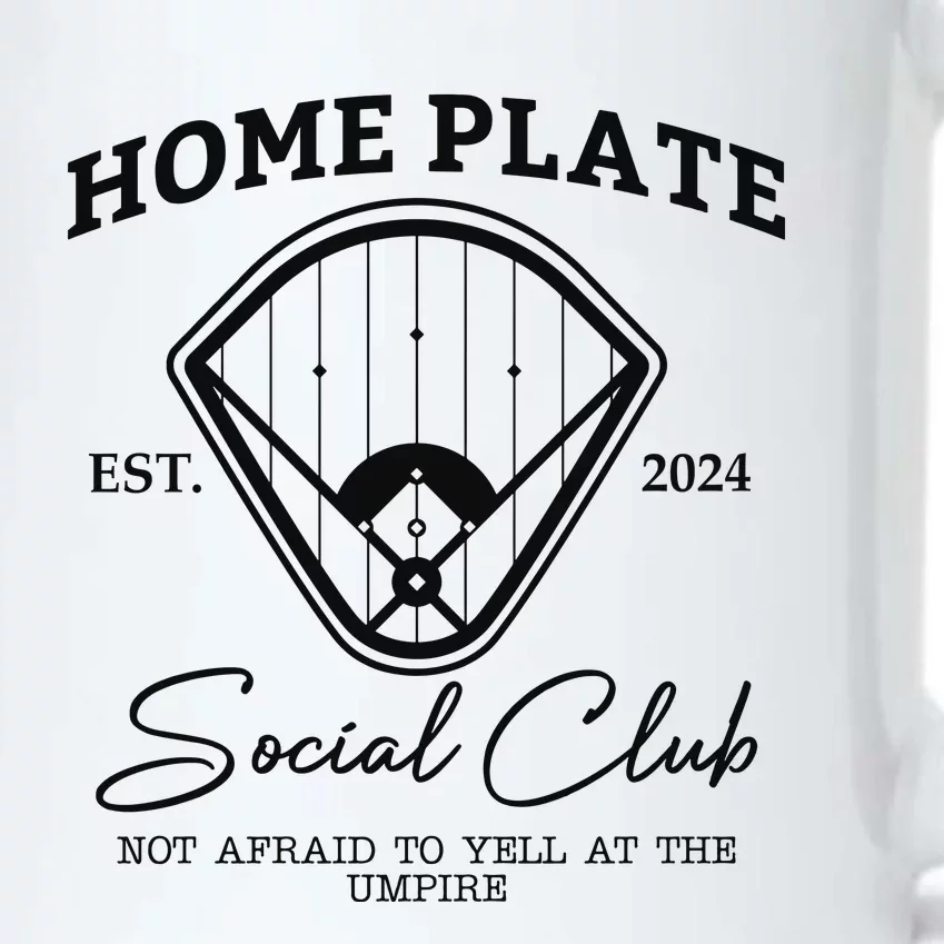 Home Plate Social Club Baseball Mom Black Color Changing Mug