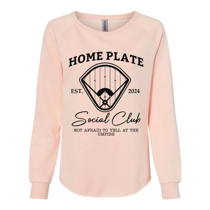 Home Plate Social Club Baseball Mom Womens California Wash Sweatshirt