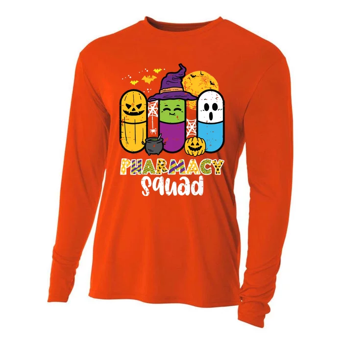 Halloween Pharmacy Squad Pills Costume Pharmacist Women Cooling Performance Long Sleeve Crew