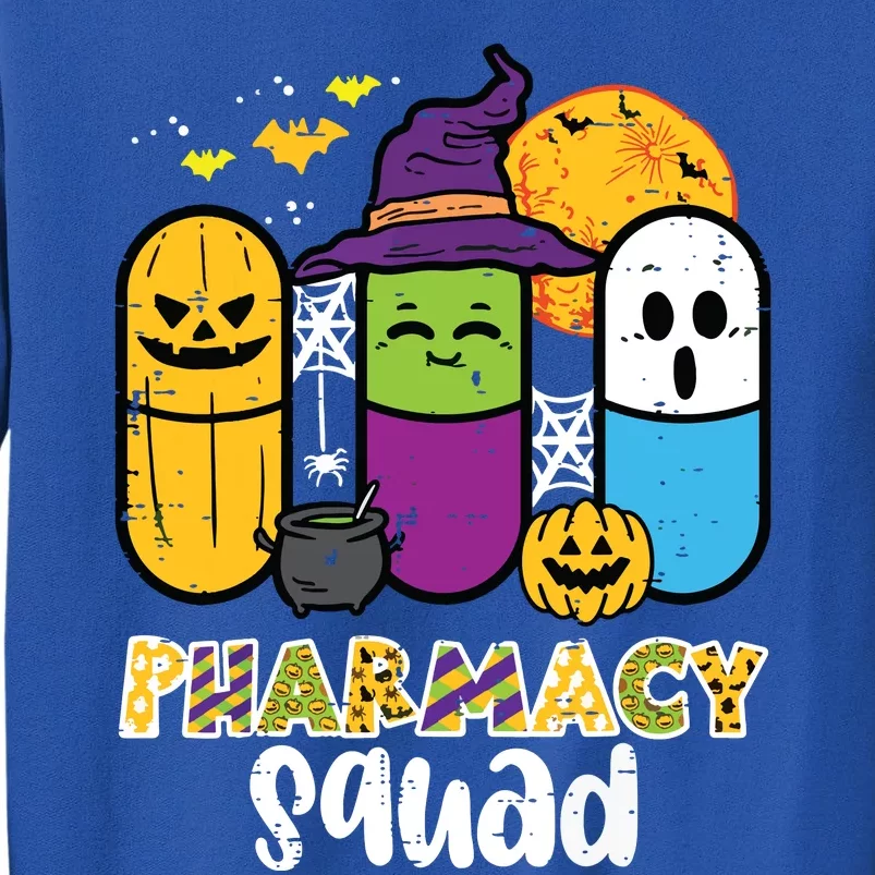 Halloween Pharmacy Squad Pills Costume Pharmacist Women Tall Sweatshirt