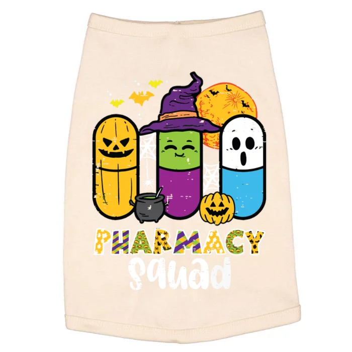 Halloween Pharmacy Squad Pills Costume Pharmacist Women Doggie Tank