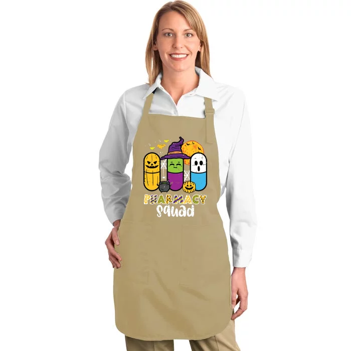 Halloween Pharmacy Squad Pills Costume Pharmacist Women Full-Length Apron With Pocket