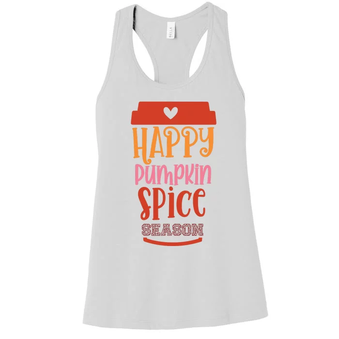 Happy Pumpkin Spice Season Women's Racerback Tank