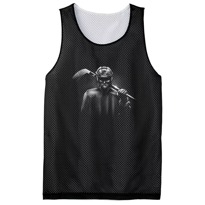 Hockey Player Sketch Mesh Reversible Basketball Jersey Tank