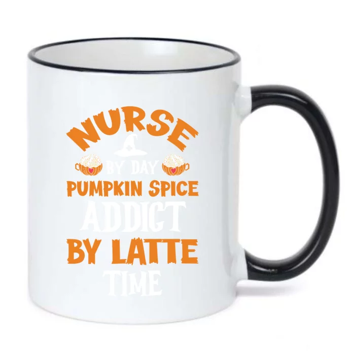 Halloween Pumpkin Spice Latte Nurse Coffee Lover Gift Black Color Changing Mug