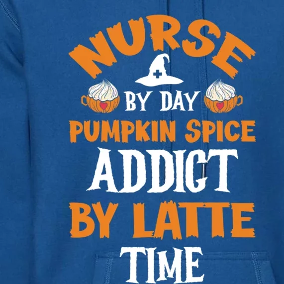 Halloween Pumpkin Spice Latte Nurse Coffee Lover Gift Premium Hoodie