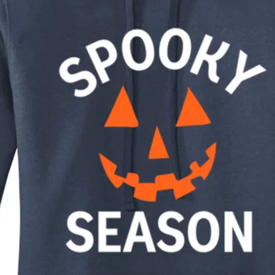 Halloween Pumpkin SpookySeason Design Gift Women's Pullover Hoodie