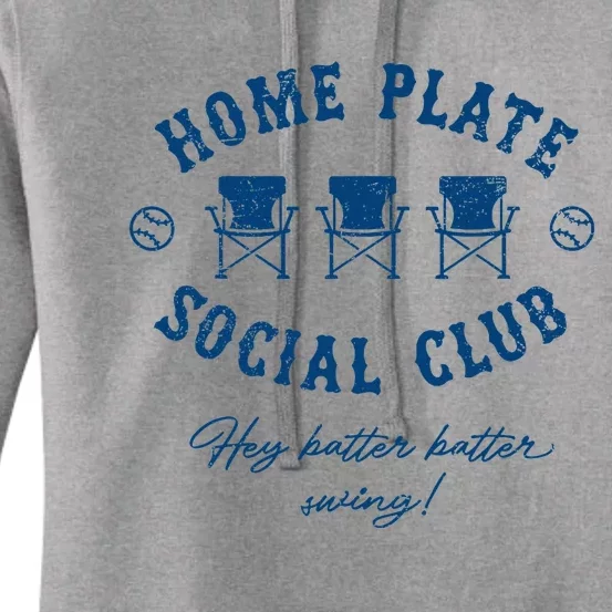 Home Plate Social Club Hey Batter Batter Swing Women's Pullover Hoodie