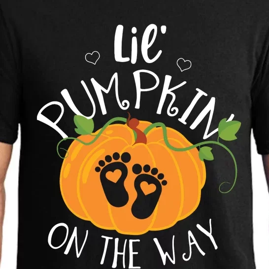 Halloween Pregnancy Shirts Mom To Be Lil Pumpkin On The Way Pajama Set